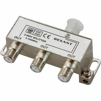 Делитель антенный REXANT F-типа на 3 TV 5-1000 МГц
