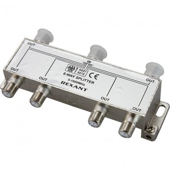 Делитель REXANT ТВ х 6 под F разъём 5-1000 МГц