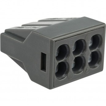 Экспресс-клемма с пастой REXANT СМК 773-306, 6-проводная до 2,5 мм², серая (50 шт/уп) Экспресс-клемма с пастой REXANT СМК 773-306, 6-проводная до 2,5 мм², серая (50 шт/уп)