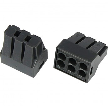 Экспресс-клемма с пастой REXANT СМК 773-306, 6-проводная до 2,5 мм² серая, (блистер 5шт.) Экспресс-клемма с пастой REXANT СМК 773-306, 6-проводная до 2,5 мм² серая, (блистер 5шт.)