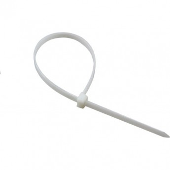 Хомут-стяжка REXANT нейлоновая многоразовая 300x7.5 мм белая, 100 шт.