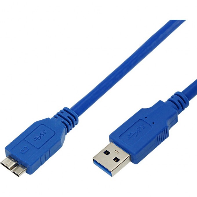 Кабель micro REXANT USB-A 3.0 - USB 3.0 синий 3 метра (PE пакет) 18-1636