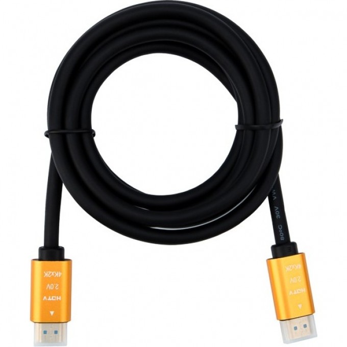 Кабель REXANT HDMI - HDMI 2.0, 2 м, Gold 17-6104