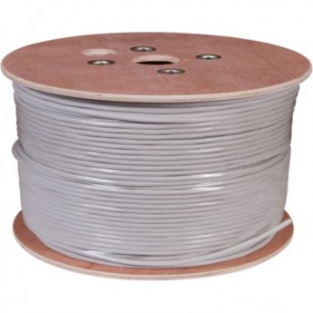 Кабель витая пара REXANT SOLID INDOOR U/UTP, CAT 5е, PVC, 10PR 24AWG серый 305м