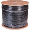 Кабель витая пара REXANT SOLID OUTDOOR F/UTP, CAT 5е, PE, 10PR, 24AWG черный 305м 01-1204-R