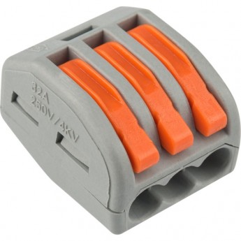 Клемма универсальная REXANT СМК 222-413, 3-проводная прозрачная, 20 шт. Клемма универсальная REXANT СМК 222-413, 3-проводная прозрачная, 20 шт.