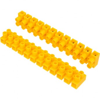 Клеммная колодка REXANT KВ-14 6-14 винтовая желтый, 10 шт.