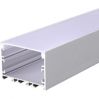 Комплект врезного алюминиевого профиля REXANT с рассеивателем, 62х32мм, 1м,