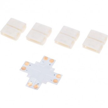 Коннектор REXANT Х-образный для светодиодной ленты SMD 10мм