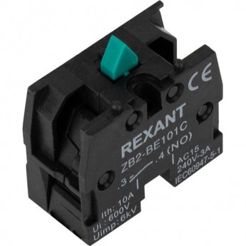 Контакт REXANT XB-2 NC дополнительный зеленый Контакт REXANT XB-2 NC дополнительный зеленый