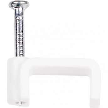 Крепеж кабеля REXANT плоский 14 х 7 мм, 50 шт.