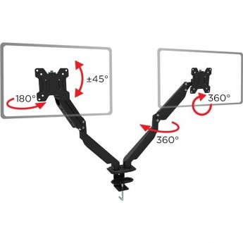 Кронштейн для двух мониторов 13"-32" REXANT одно колено настольный