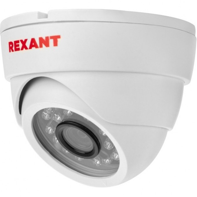 Купольная камера REXANT AHD 2.0Мп Full HD 1920x1080 (1080P), объектив 2.8мм, ИК до 30м 45-0138