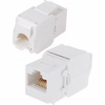 Модуль REXANT KEYSTONE JACK RJ-45(8P8C) UTP неэкранированный самозажимной белый