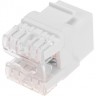 Модуль REXANT PRO KEYSTONE Jack RJ-45(8P8C), UTP неэкранированный, CAT 5e тип 180 градусов белый 02-0060