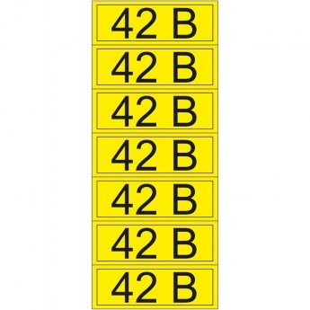 Наклейка REXANT знак электробезопасности «42 В» 35х100 мм (7 шт на листе)