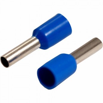 Наконечник штыревой втулочный изолированный REXANT НШВи 2.5-8 F-8 мм 2.5 мм² синий