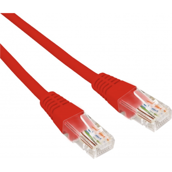 Патч-корд REXANT U/UTP 5e, RJ45-RJ45, неэкранированный, 26AWG, LSZH, красный, 5 м