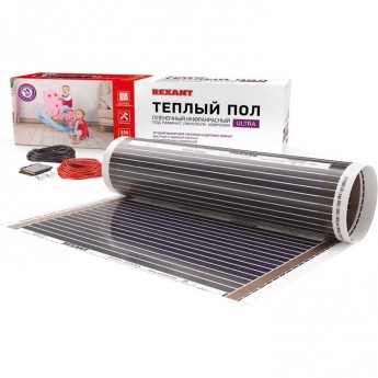Пленочный теплый пол REXANT ULTRA RXM 220, площадь 15 м², 0.5х30 м, 3300 Вт