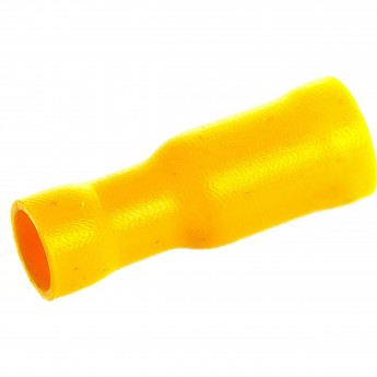 Разъем штекерный REXANT изолированный гнездо 5 мм 4-6 мм² (РШи-м 6.0-5/РШИм 5,5-6-4) желтый