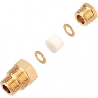 Сальник REXANT с двойной резьбой 1/2 и 3/4 для ввода кабеля в трубу