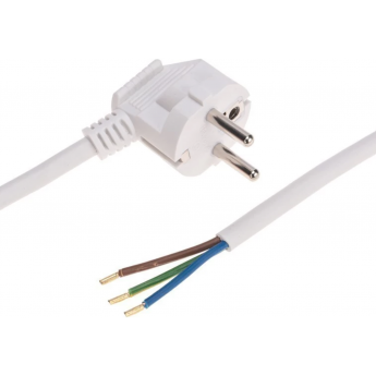 Шнур электрический REXANT с вилкой ПВС 3х1,5 мм2 2м, белый