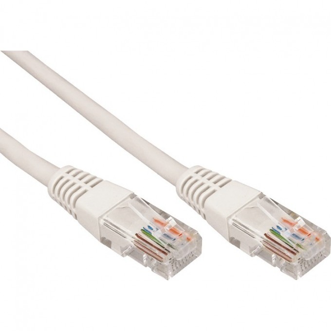 Шнур коммутационный REXANT, патч-корд, U/UTP RJ45-RJ45 CAT 5e, 0,5м, PVC, серый 18-1001