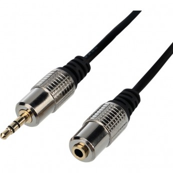 Шнур REXANT стерео 3.5 мм гнездо - стерео 3.5 мм штекер 1.5 м gold-металл Шнур REXANT стерео 3.5 мм гнездо - стерео 3.5 мм штекер 1.5 м gold-металл