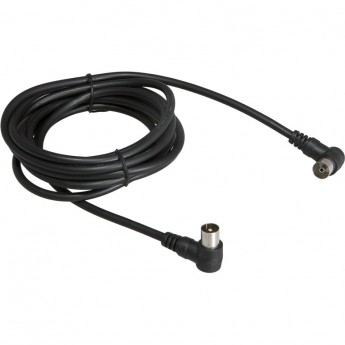 Шнур REXANT ТВ гнездо - ТВ штекер угловой 1.5 м черный