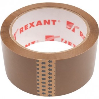 Скотч упаковочный REXANT 48 мм х 50 мкм, коричневый, рулон 66 м