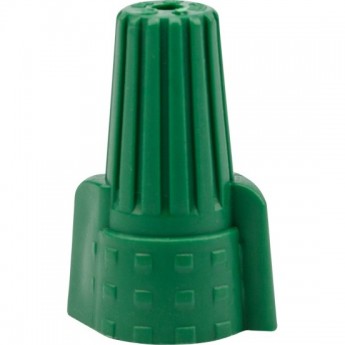 Соединительный изолирующий зажим заземления REXANT с лепестками СИЗ-99 ø 12 мм (5-16 мм²), зеленый (10 шт./уп.)