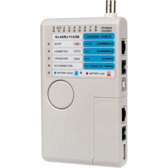 Тестер кабеля REXANT 5 в 1 RJ-45+RJ-11+1394+USB+BNC 3468 универсальный