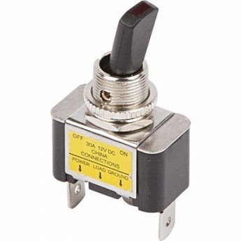 Тумблер REXANT 12V 30А однополюсный с зеленой подсветкой