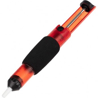 Вакуумный экстрактор припоя (оловоотсос) REXANT, пластик, прозрачно-красный